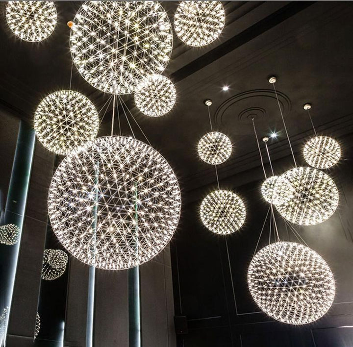 Gold Spark Ball Droplight Pendant Light | Noxord