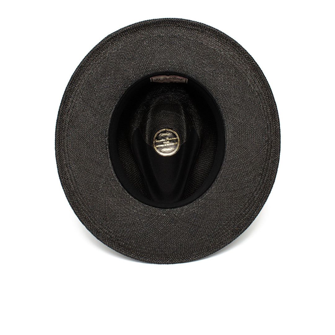 Summer Straw Fedora Hat-Black | Kalsten