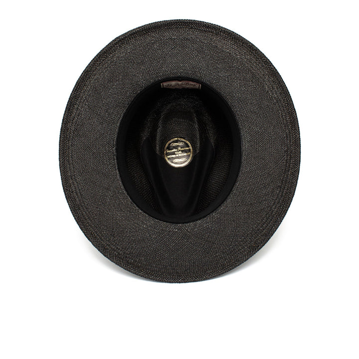 Summer Straw Fedora Hat-Black | Kalsten
