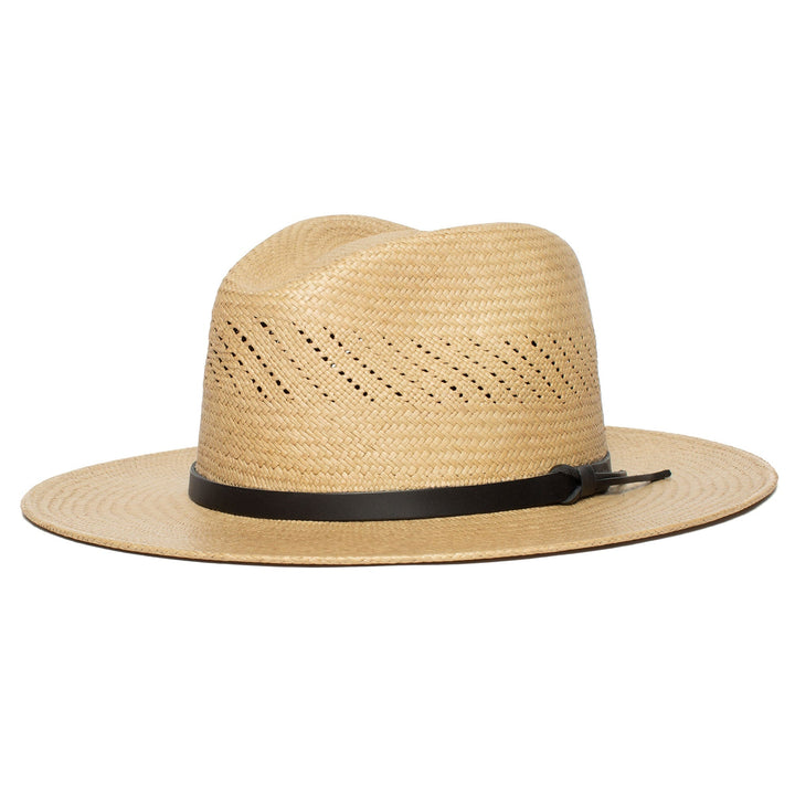Summer Straw Fedora Hat-Black | Kalsten
