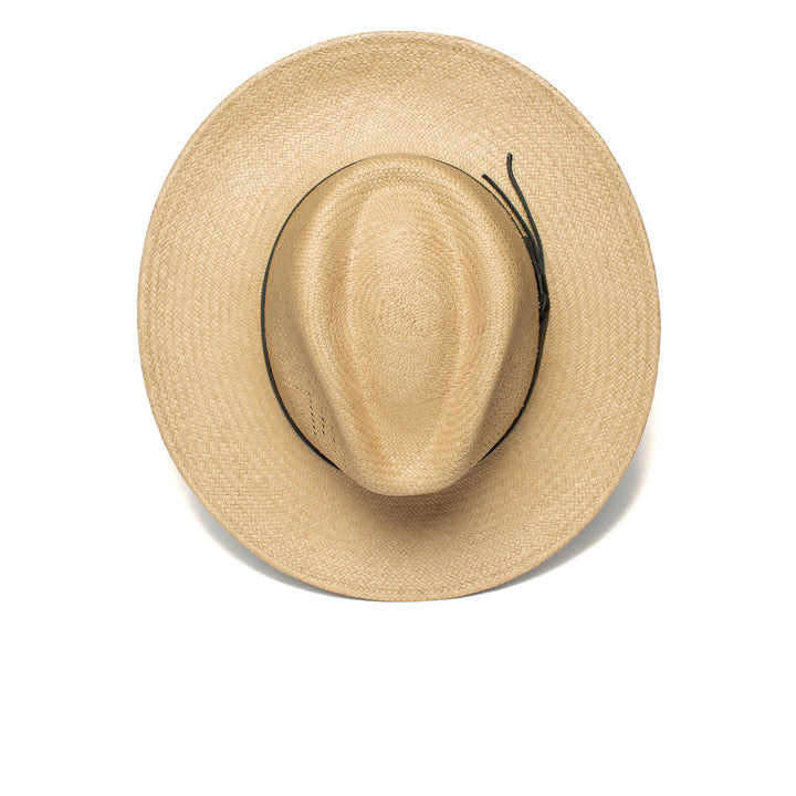 Summer Straw Fedora Hat-Black | Kalsten