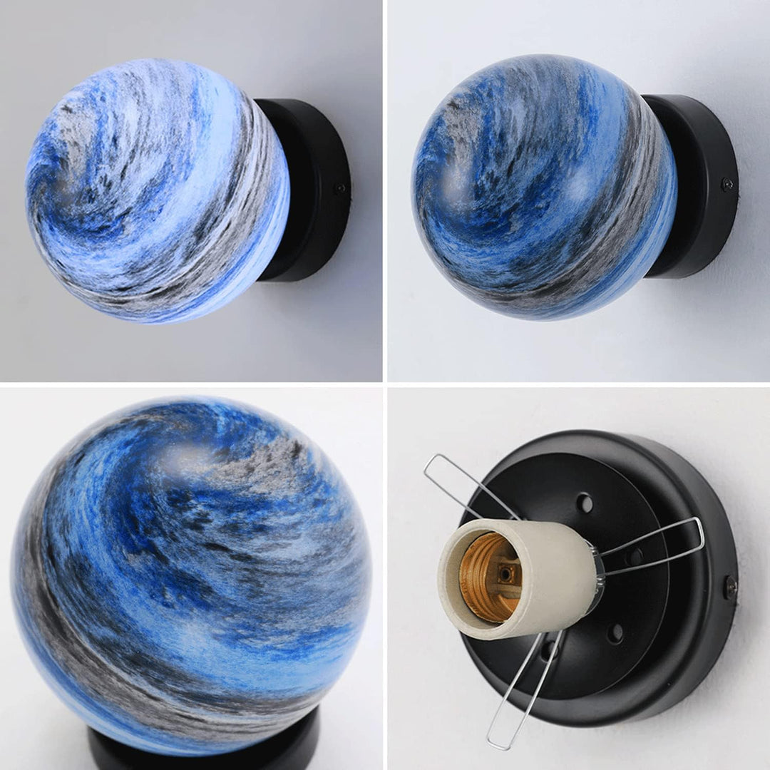 Modern Glass Globe Ceiling Light Noxord