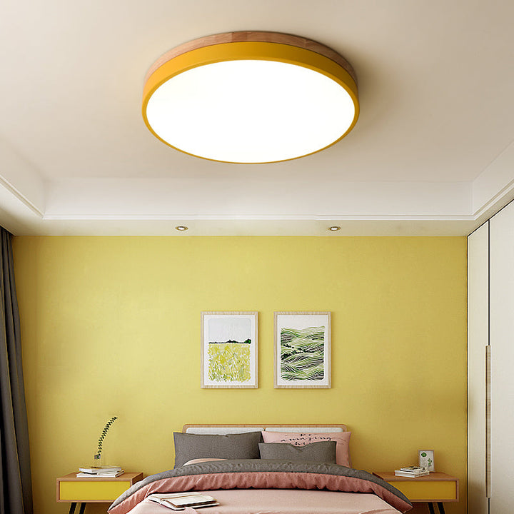 Wood LED Recessed Ceiling Light Noxord