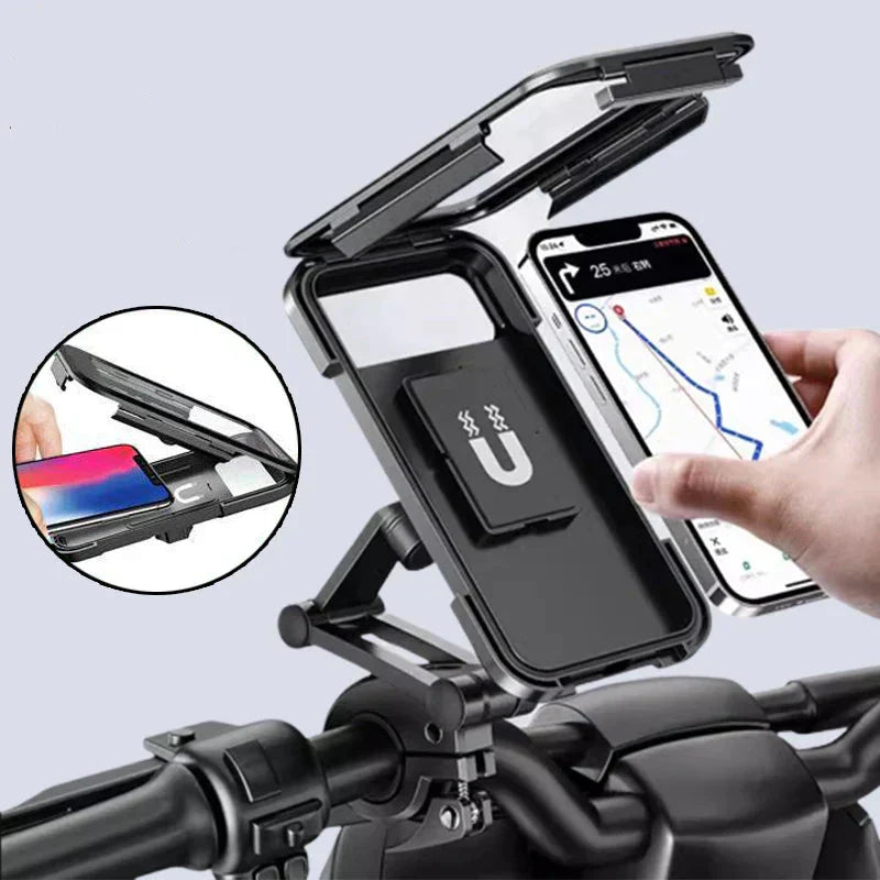 Kalsten | RideCharge Pro – Waterproof Phone Holder with USB and 15W Wireless Charging for Bicycle and E-Bike