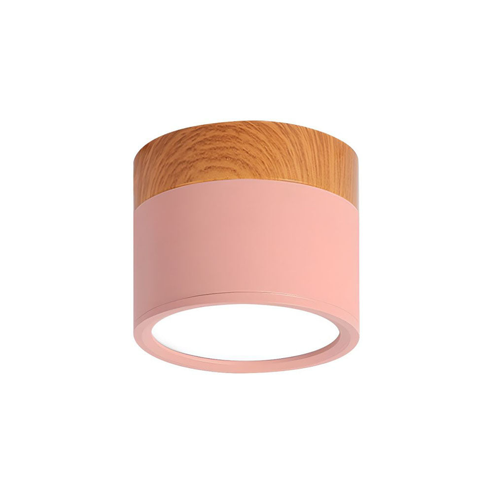 Modern Cylinder LED Flush Mount Ceiling Lamp Noxord