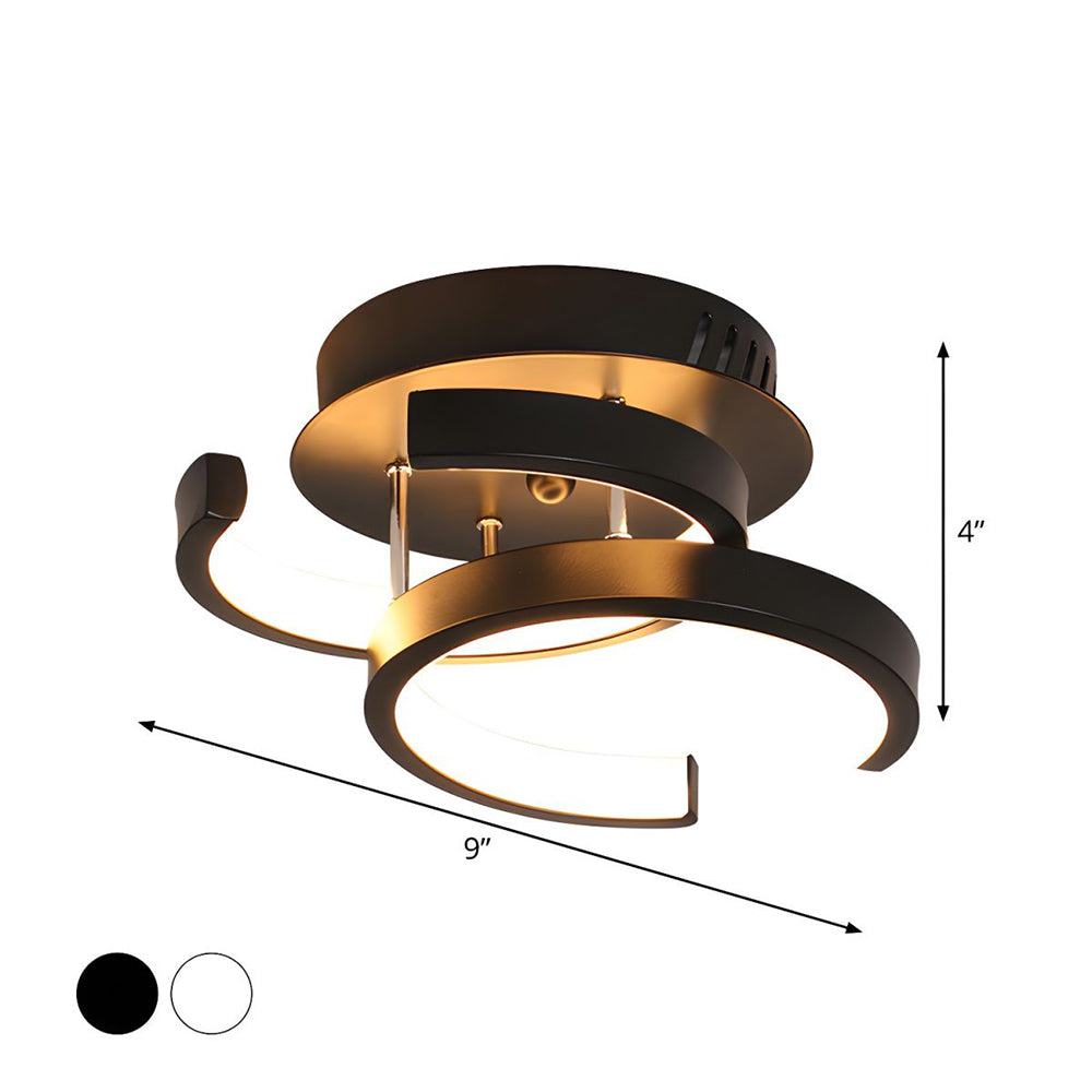 Black Metal LED Pendant Lamp Noxord
