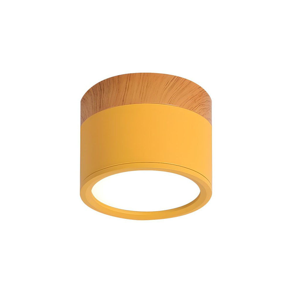 Modern Cylinder LED Flush Mount Ceiling Lamp Noxord