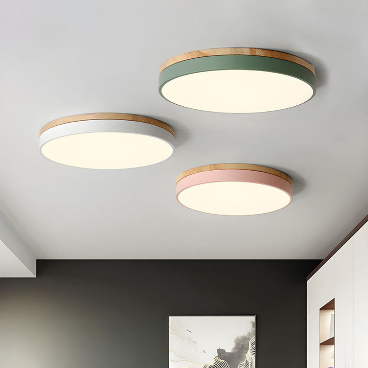 Wood LED Recessed Ceiling Light Noxord