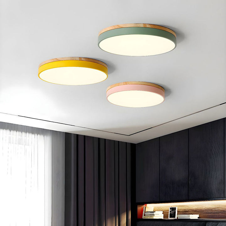 Wood LED Recessed Ceiling Light Noxord