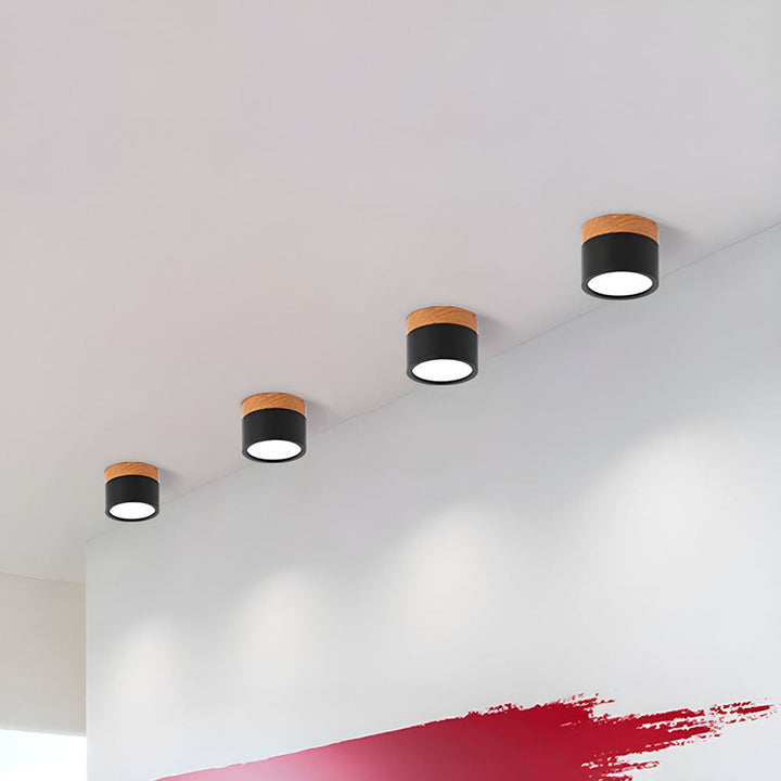 Modern Cylinder LED Flush Mount Ceiling Lamp Noxord