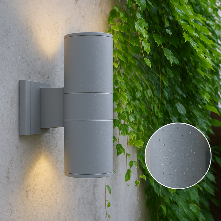 Black Aluminum Outdoor Wall Lamp Noxord