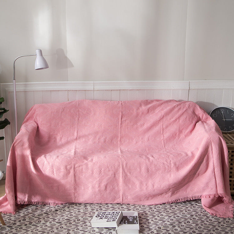 Textured Woven Throw Blanket