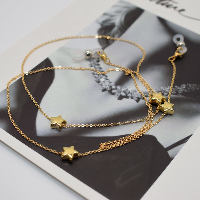 Star-Detail Layered Eyewear Chain Kalsten