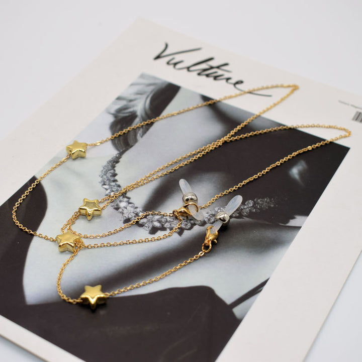 Star-Detail Layered Eyewear Chain Kalsten