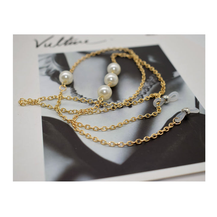 Elegant Pearl-Linked Eyewear Chain Kalsten