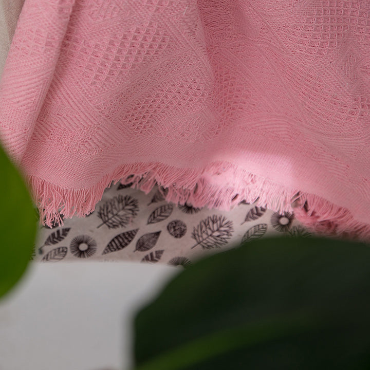 Textured Woven Throw Blanket
