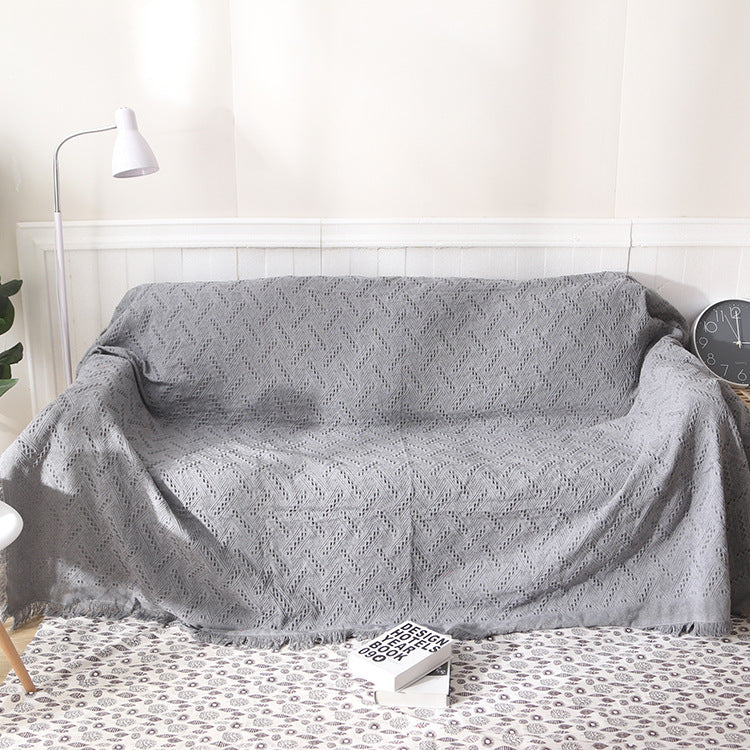 Textured Woven Throw Blanket