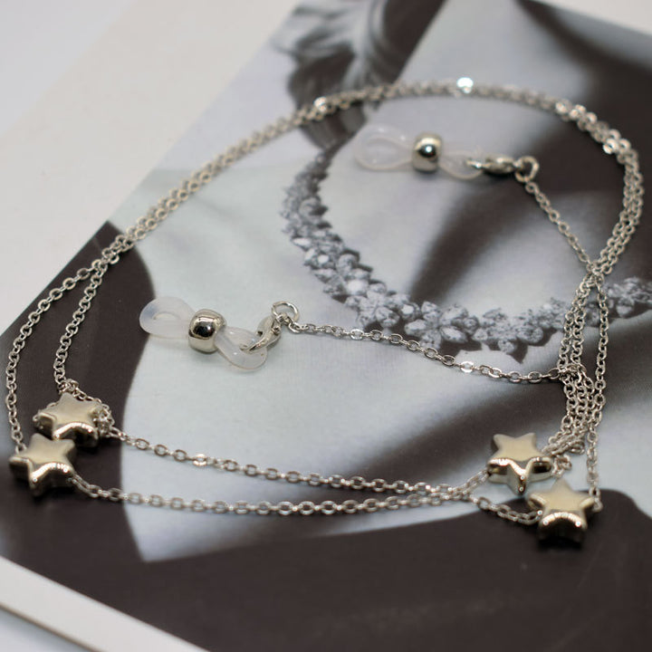Star-Detail Layered Eyewear Chain Kalsten