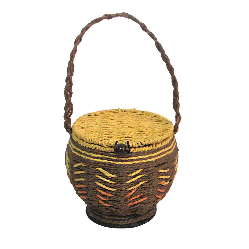 Artisan Woven Decorative Storage Basket Kalsten
