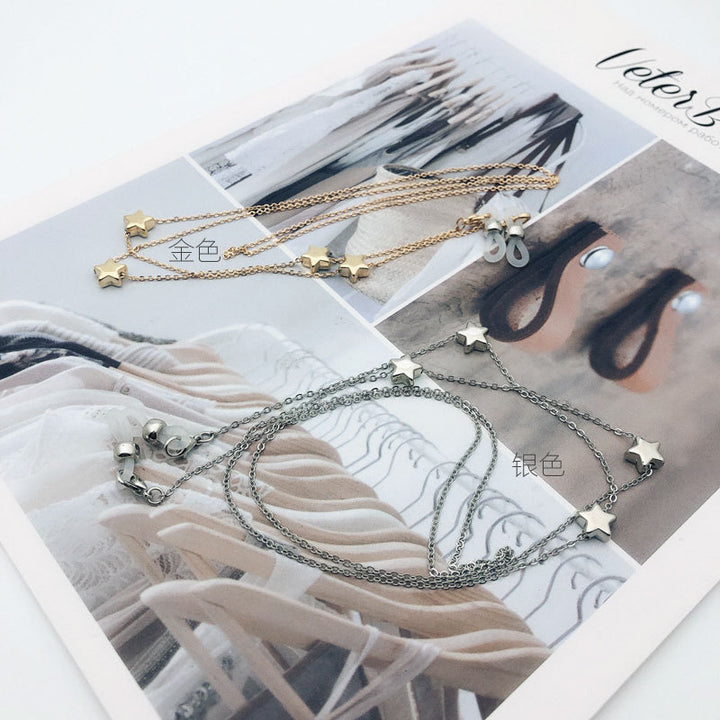 Star-Detail Layered Eyewear Chain Kalsten
