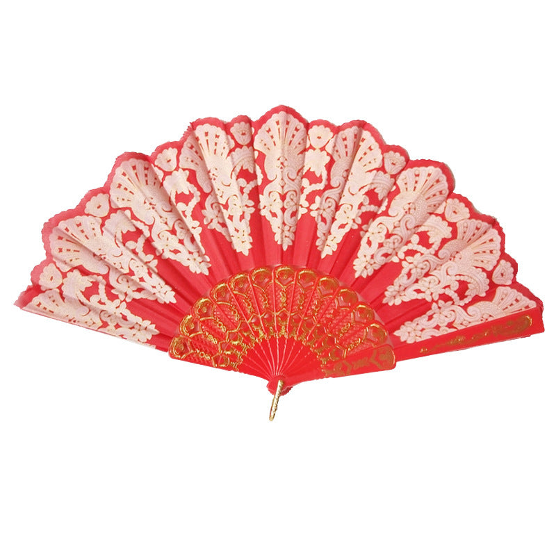 Ladies' elegant hand fan with intricate decorations Kalsten