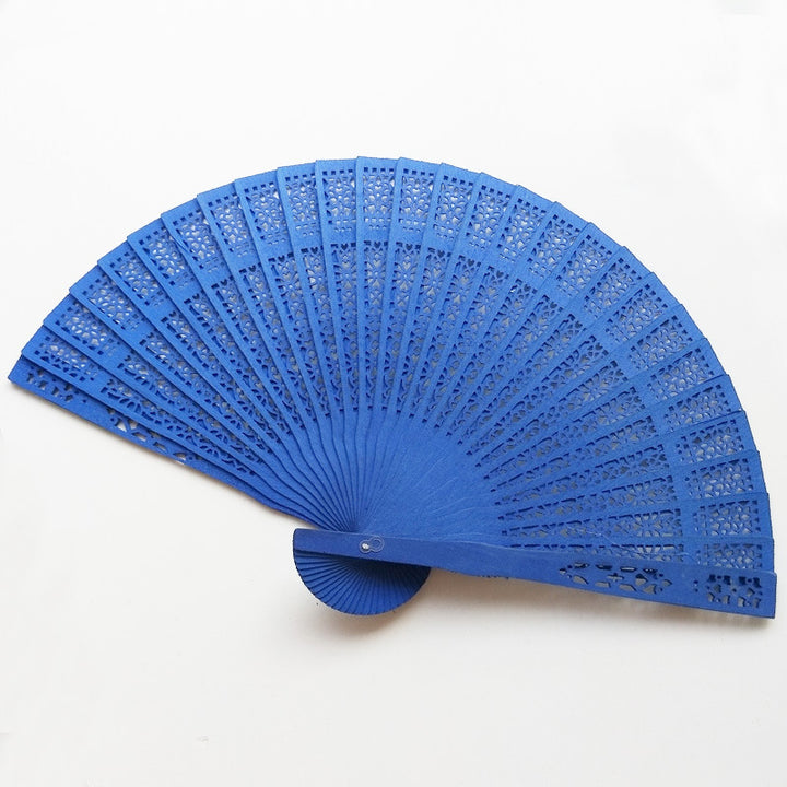 Ladies fan made of delicate plastic with artistic cut pattern Kalsten
