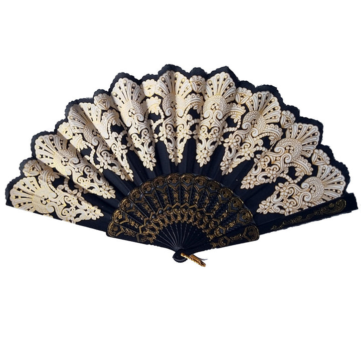 Ladies' elegant hand fan with intricate decorations Kalsten