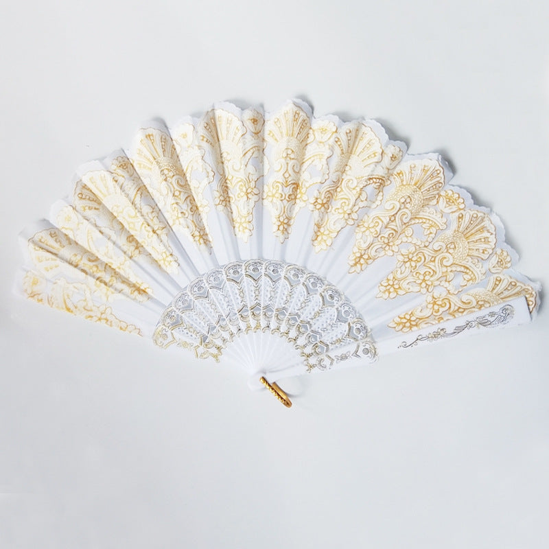 Ladies elegant fan with elaborate decorations Kalsten