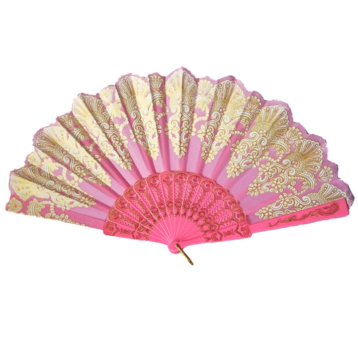 Ladies' elegant hand fan with intricate decorations Kalsten