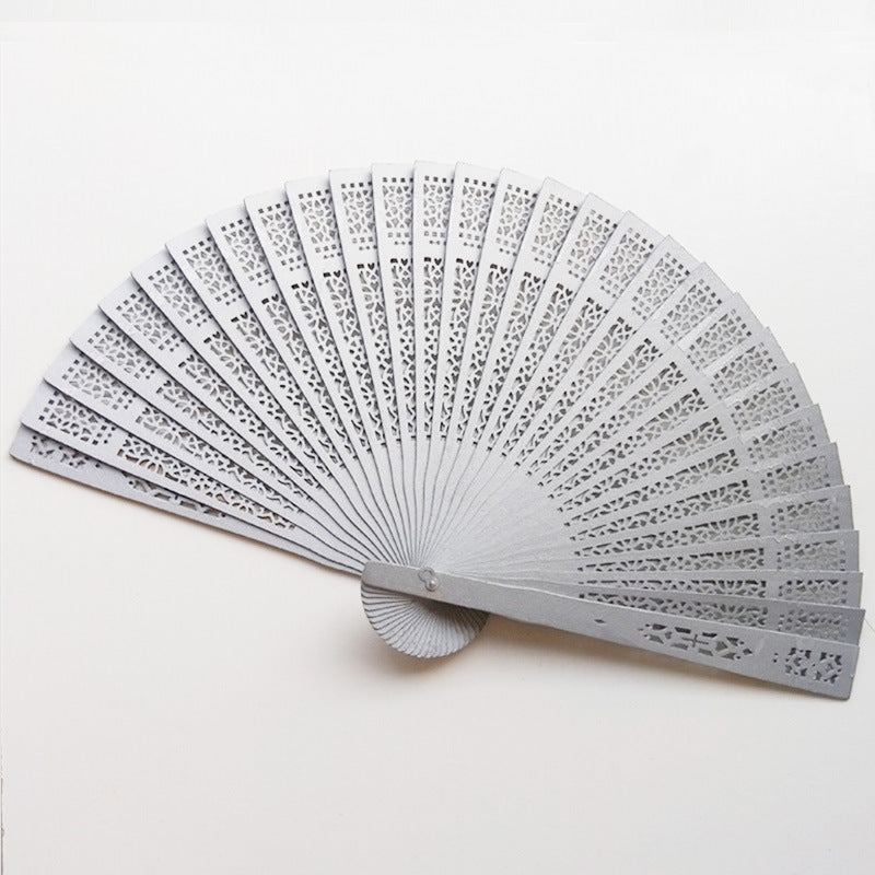Women's fan made of high-quality filigree plastic with exquisite pattern design Kalsten