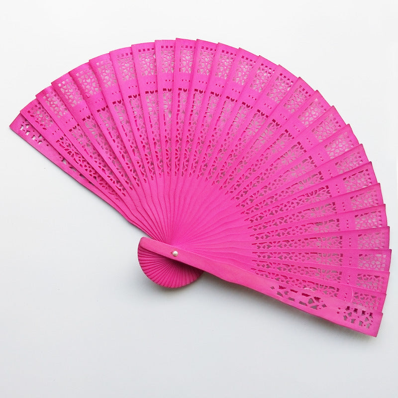 Women's fan made of high-quality plastic with elaborate cut-out work Kalsten
