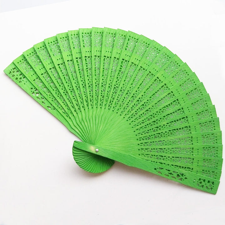 Ladies fan with intricate patterns and elegant laser engraving Kalsten