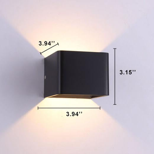 LuminSquare - Square Mini Wall Lamp made of Aluminum Noxord