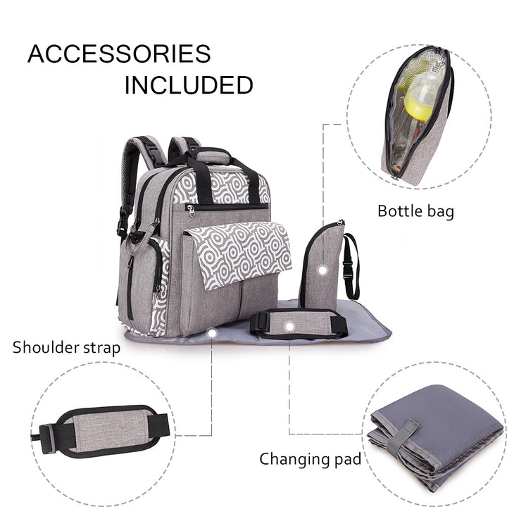 Multifunctional Diaper Bag with Insulated Compartments Kalsten