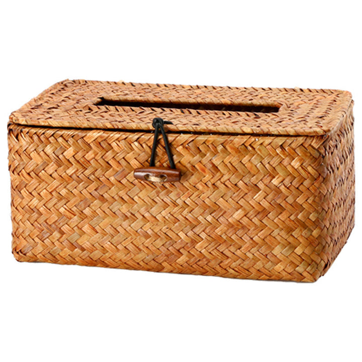 Handcrafted Natural Wicker Tissue Box Holder Kalsten