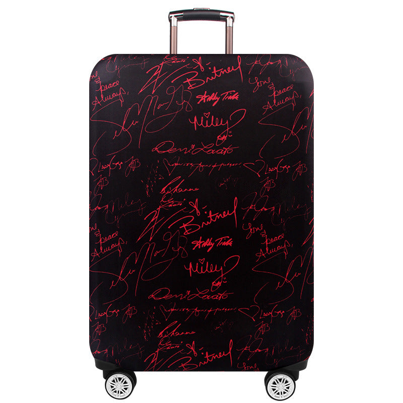 Women's hard suitcase with creative graphic design Kalsten