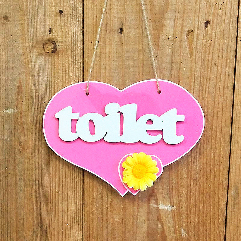 Decorative Heart-Shaped Toilet Board