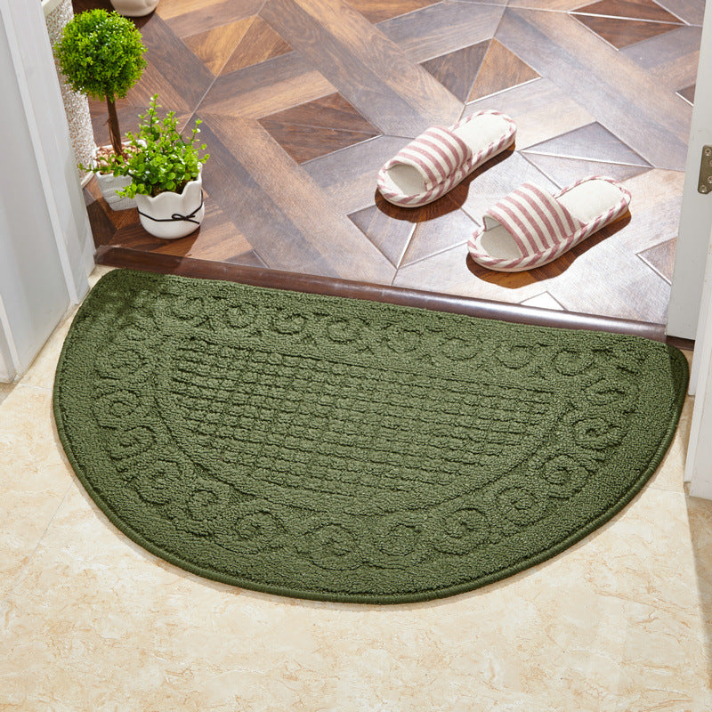 Decorative Half Round Entry Mat for Home