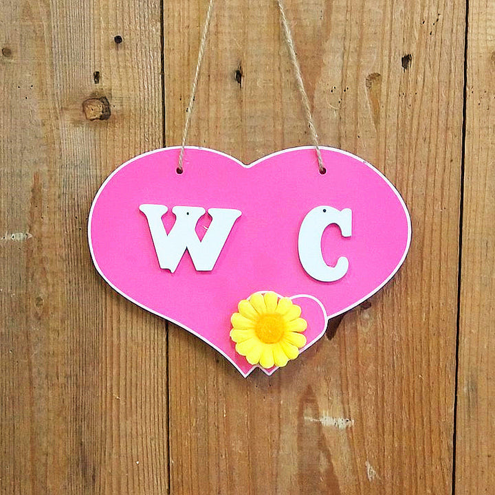 Decorative Heart-Shaped Toilet Board