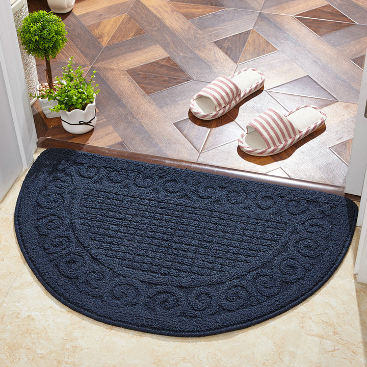 Decorative Half Round Entry Mat for Home