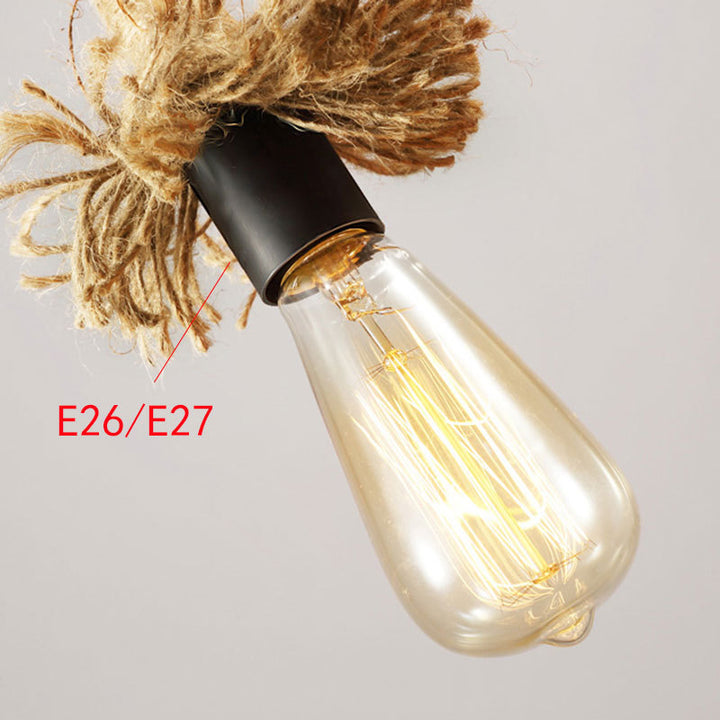 Rustic Rope Pendant Lighting