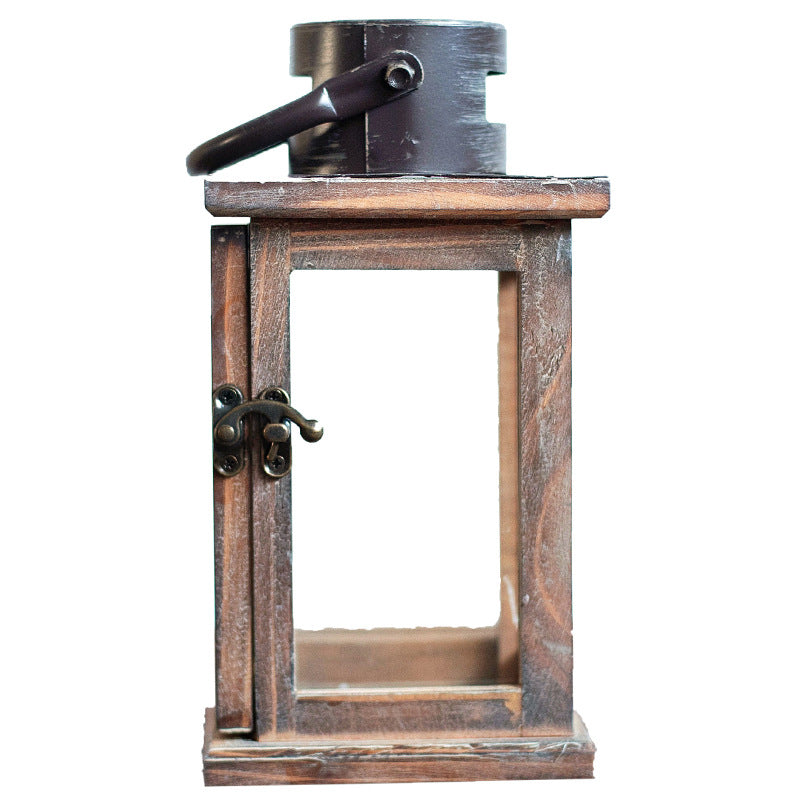 Handcrafted Hexagonal Wooden Lighthouse Tea Light Lantern Kalsten
