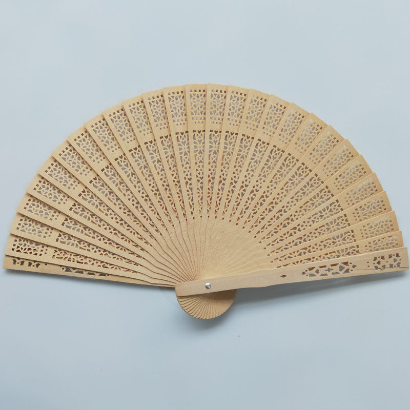 Ladies decorative hand fan with intricate flower painting Kalsten