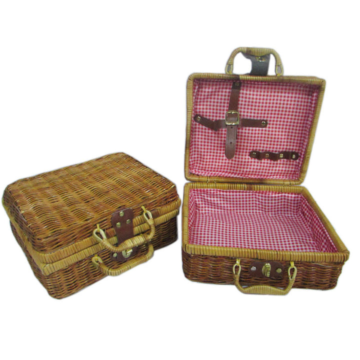 Handcrafted Wicker Storage Basket Set Kalsten