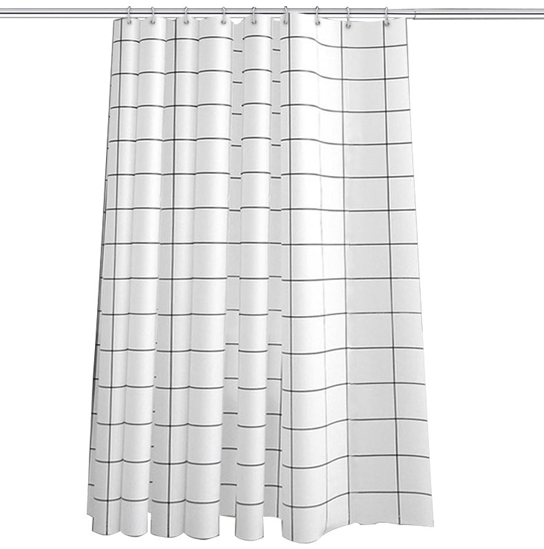 Minimalist Grid Pattern Shower Curtain Kalsten