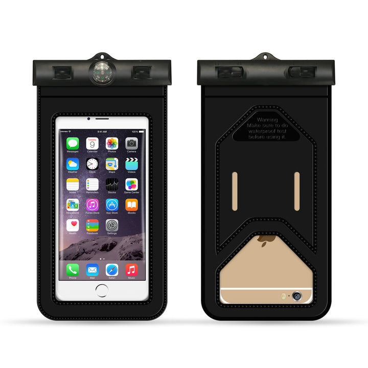 Waterproof smartphone case with card slot and integrated compass Kalsten