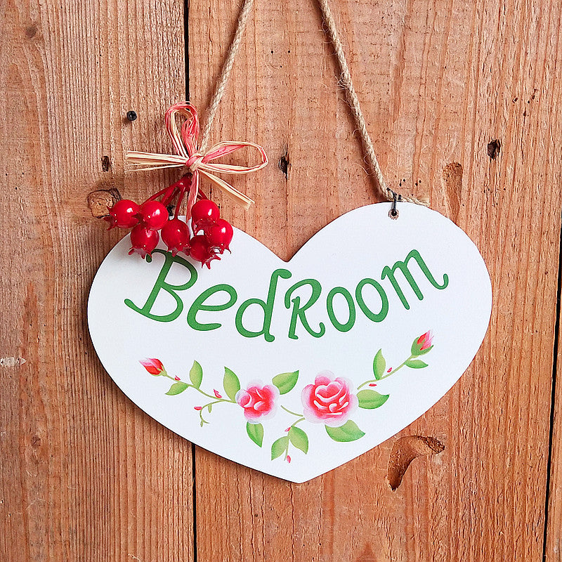 Heart-shaped Rustic Toilet Symbol