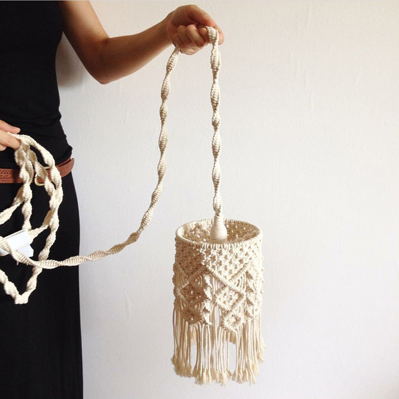 Macramé Plant Hanger with Fringed Design Kalsten