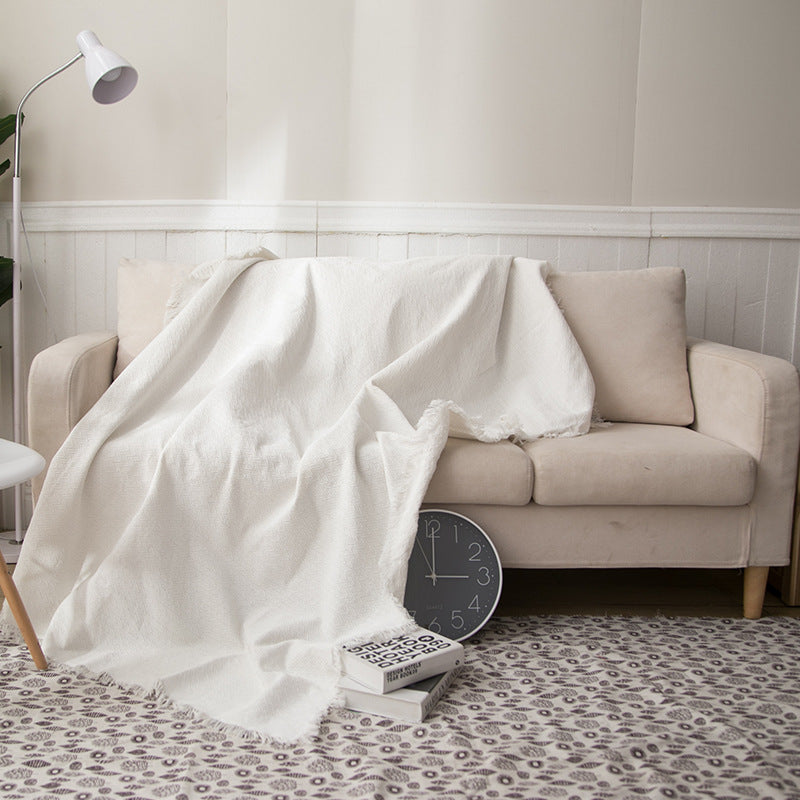 Textured Lightweight Knit Throw Blanket