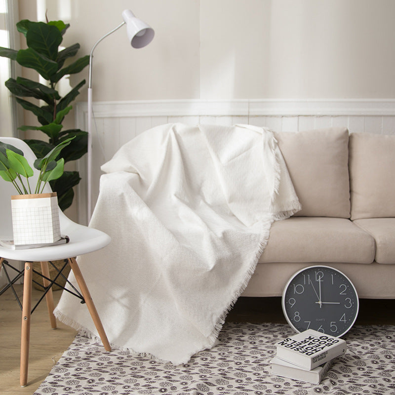 Textured Lightweight Knit Throw Blanket